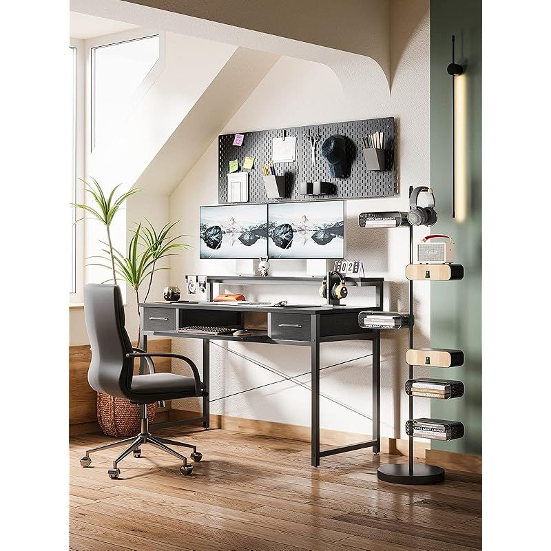 ODK パソコンデスク キーボードスライダー付き 幅120cm ゲーミング