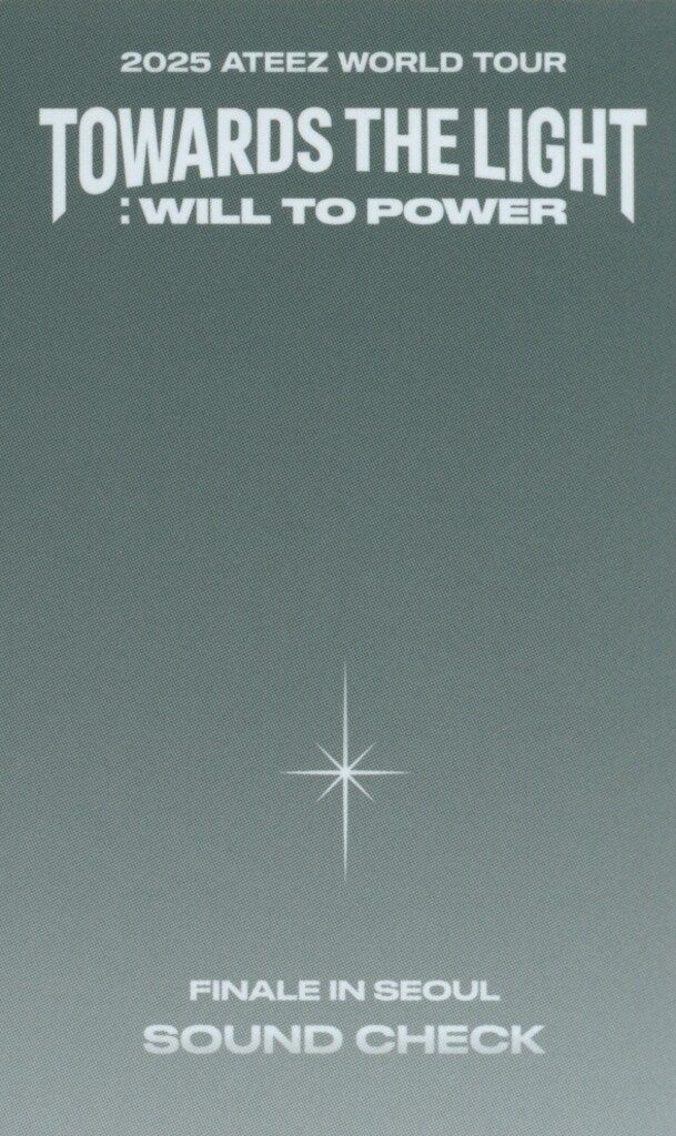 ATEEZ サウンドチェック SAN 2025 TOWARDS THE LIGHT:WILL TO