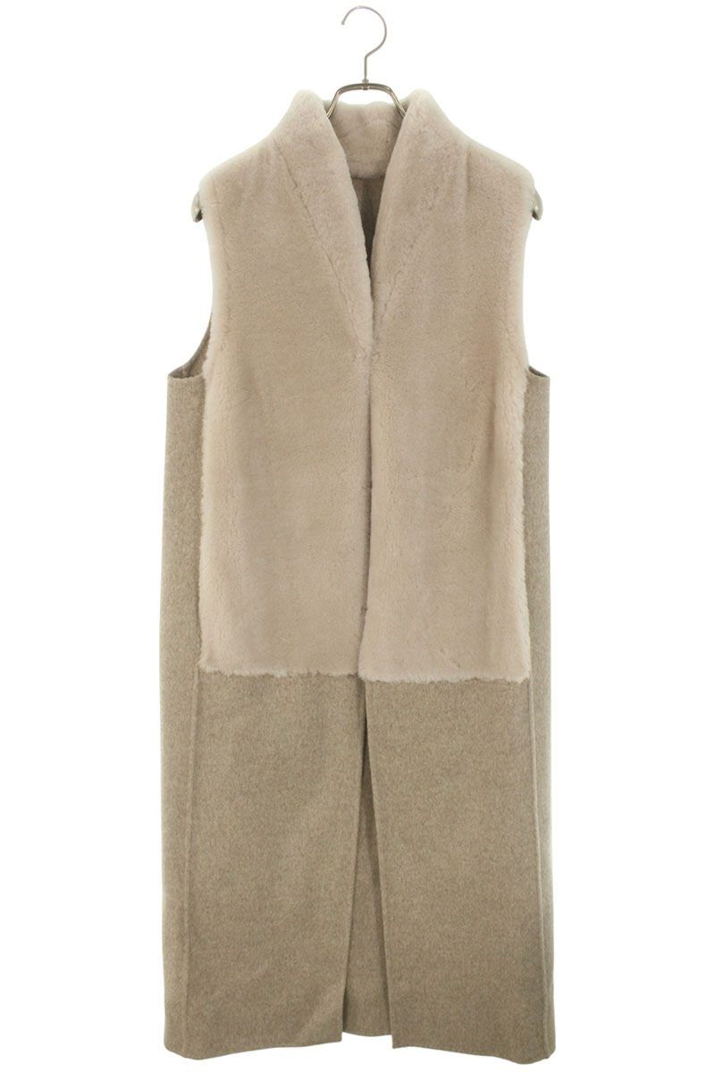 ダブル クロージング ムートンジレベスト レディース 36