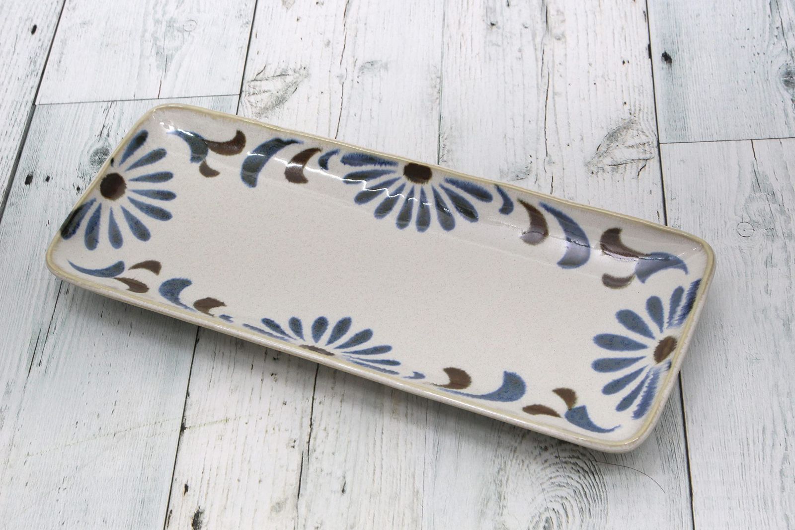 キャッスルエンタープライズ Castle Enterprise 新 業務用 セット 沖縄のおばぁが選んだ やちむん柄の南国風食器 何にでも使える 長角皿10枚セット NEXPOTALLINN_EU