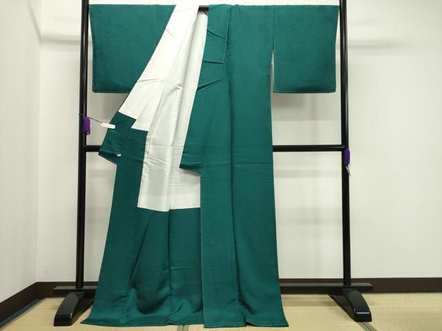 上質な色無地 風景地紋