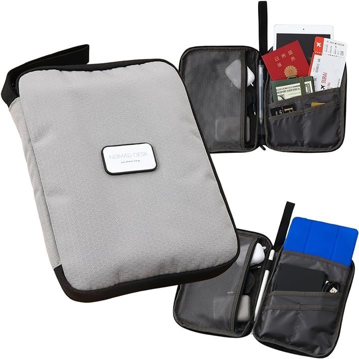 NOMAD DESK A5サイズ 見開き マルチポーチ モノマガジン掲載iPad mini