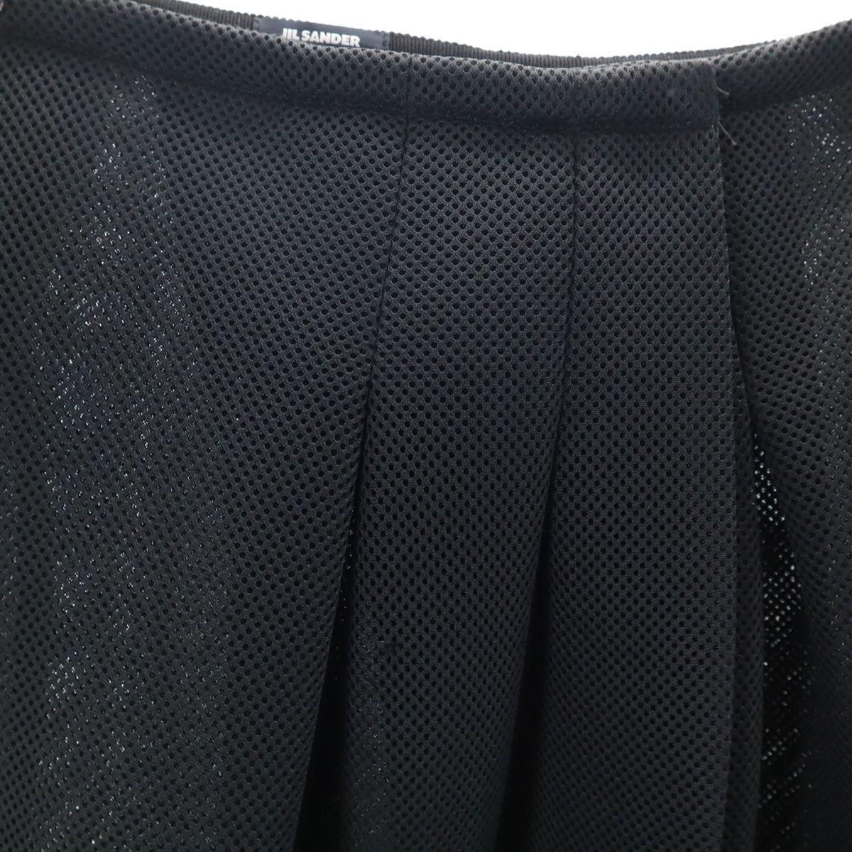 JIL SANDER NAVY ジルサンダーネイビー イタリア製 ミディ丈 メッシュ 