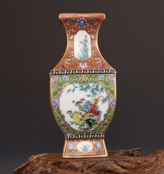 乾隆琺瑯彩蒔金四方賞 景徳鎮 陶磁器 装飾品 現代工芸品 美術品 乾隆琺瑯彩蒔金四方賞 景徳鎮 陶磁器 装飾品 現代工芸品 美術品