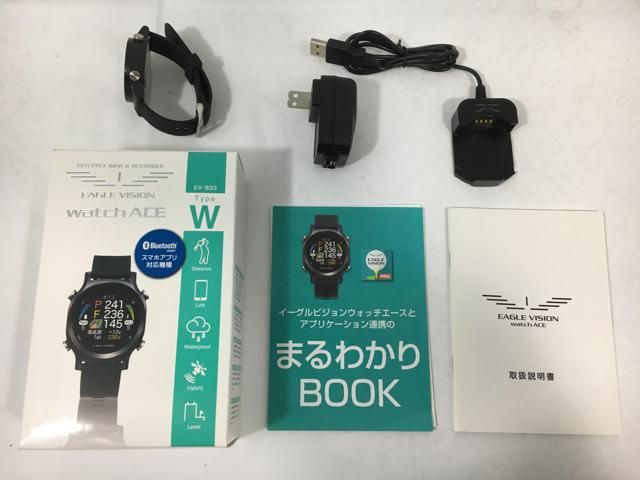 未使用 EAGLE VISION watch ACE EV933 Type W Amazon.co.jp: アサヒゴルフ EAGLE VISION watch ACE EV-933 BK