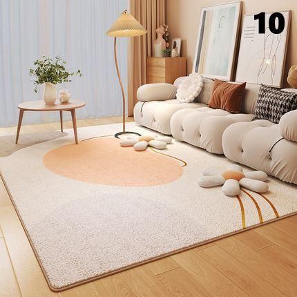 北欧 カーペット おしゃれ かわいいプリント柄 抽象 ライン ラグ ラグマット 洗える 抗菌 防臭 床暖房 滑り止め 幾何柄 モダン 絨毯 ふわふわ ホール リビング MARWIL-DEMENAGEMENTS_CH