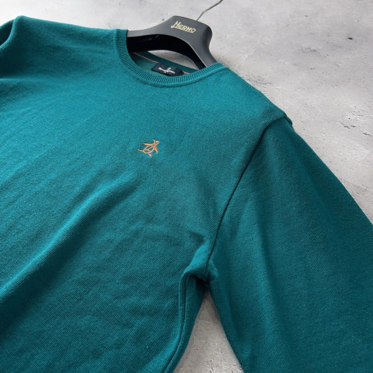 ペンギン by マンシングウェア◆ウール100% ニット セーター グリーン ペンギン by マンシングウェア◇ウール100% ニット セーター グリーン