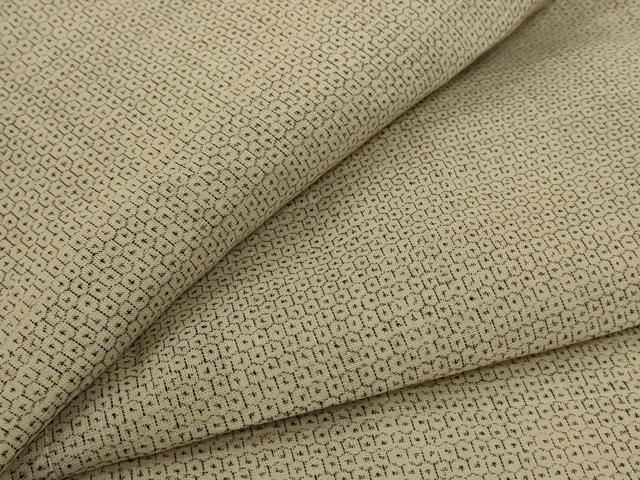 平和屋着物＊夏物 男性 石川県指定無形文化財 能登上布 本麻手織上布 100亀甲 総詰め 麻 AABC3510jd