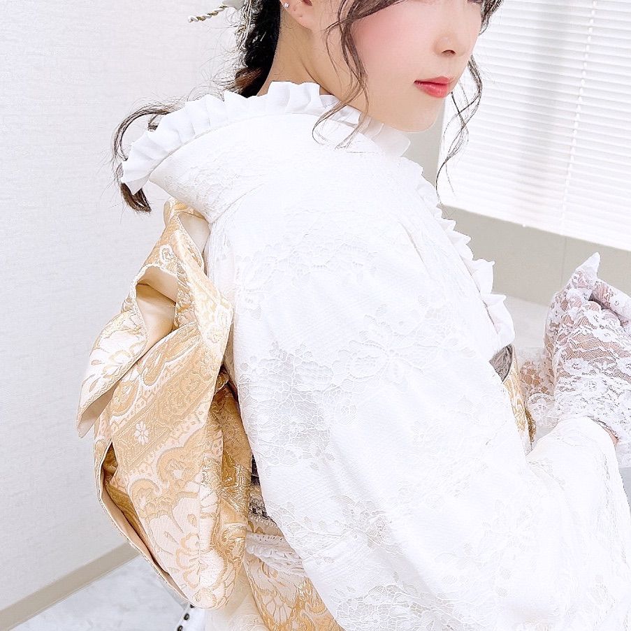 フリル 伊達衿 重ね衿 オリジナル衿 振り袖 袴 卒業式 成人式 前撮り 