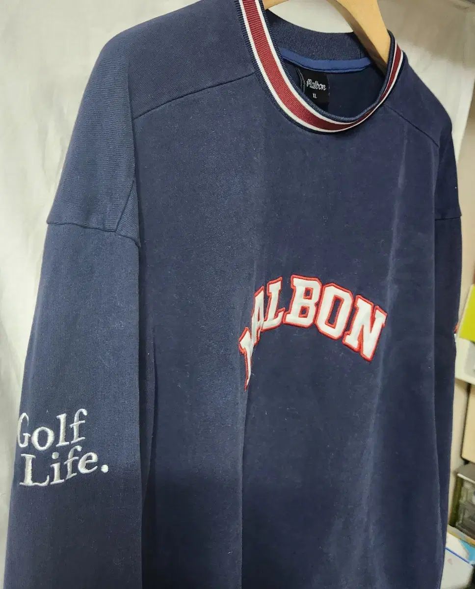 MALBON GOLF マルボン ゴルフ クルーネック プルオーバー ネイビー