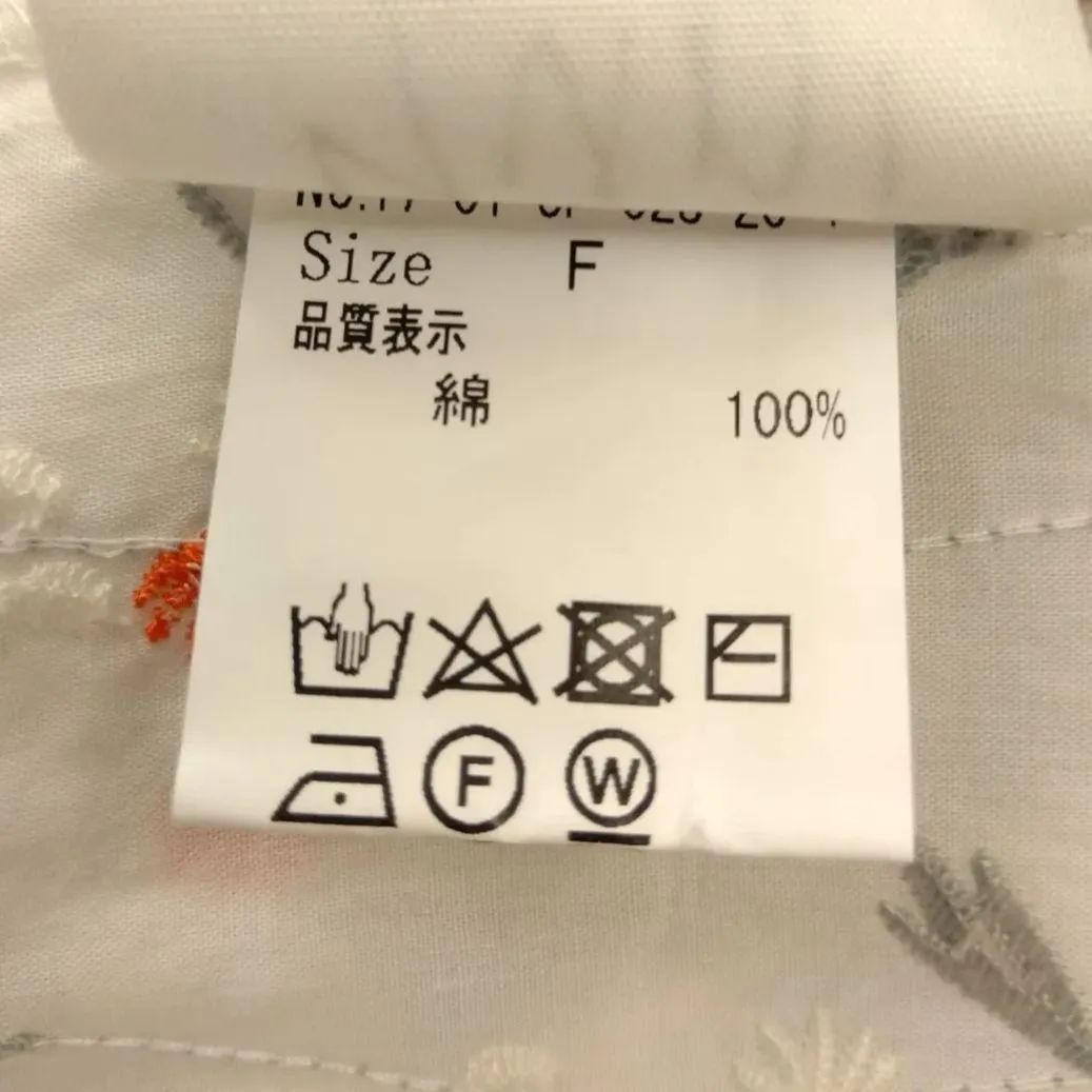 M28 ユニ yuni 花 刺繍 ワンピース フリーサイズ ゆったり 未使用 美品