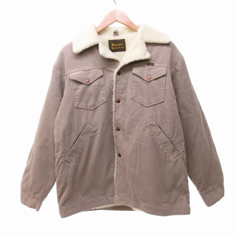 ラングラー WRANGLER 美品 コーデュロイ ボア ボアランチコート ジャケット 茶系 ブラウン系 M WM1823