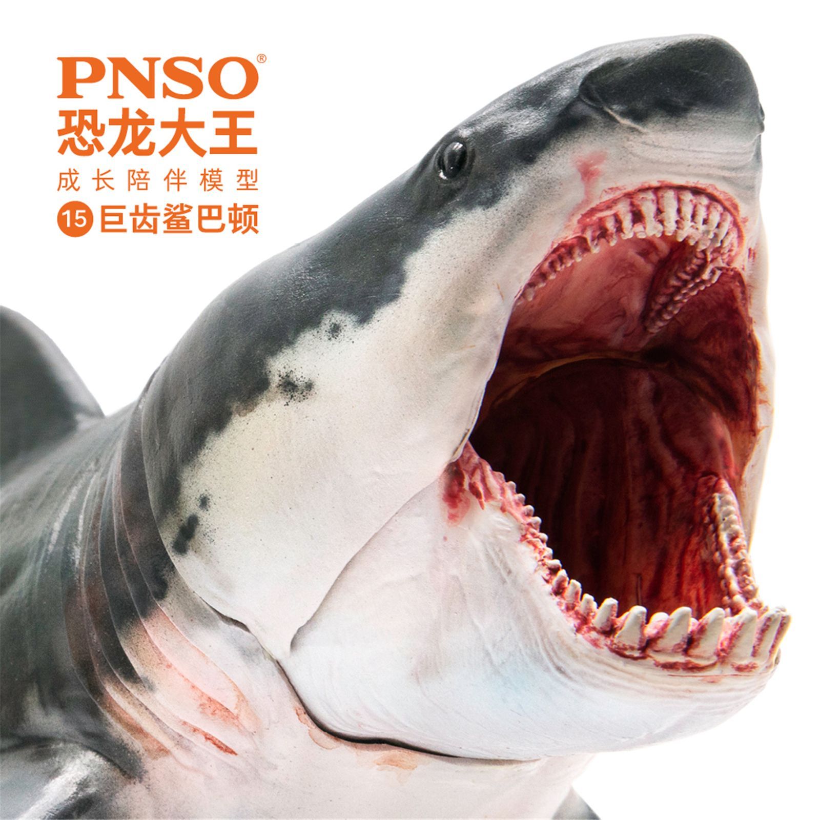 PNSO メガロドン ホホジロザメ パットン サメ 海洋動物 生物 魚類 フィギュア PVC モデル プラモデル おもちゃ プレミアム 15.8cm  こどもサメ好きの孫への誕生日 プレゼント オリジナル インテリア 口が開閉可能 - メルカリ