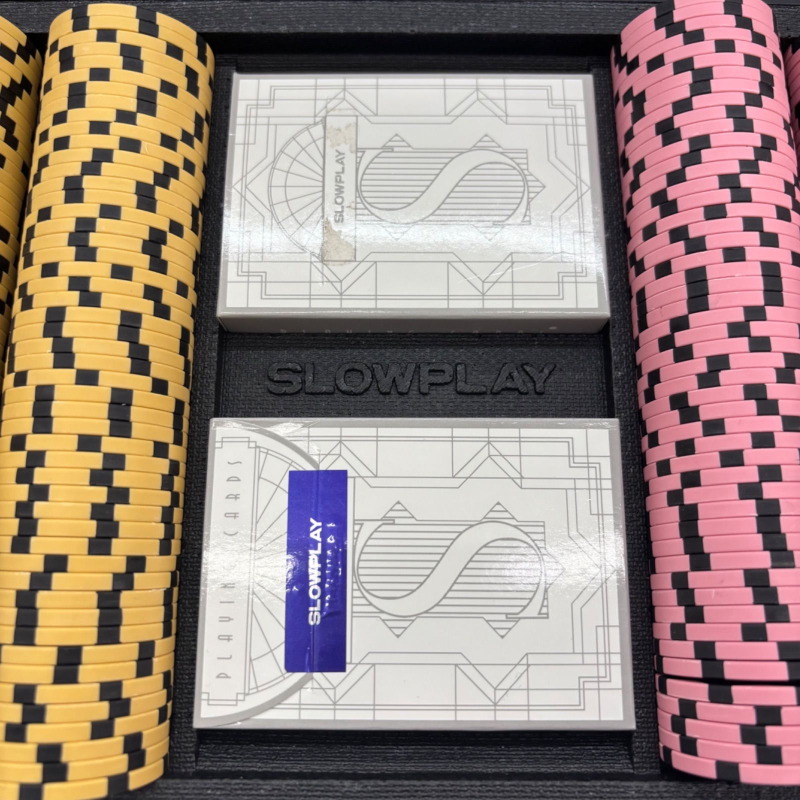 SLOW PLAY スロープレイ Nash ナッシュ クレイ ポーカー チップセット クレイコンポジットチップ ケース付き カジノ トランプ ディーラーボタン