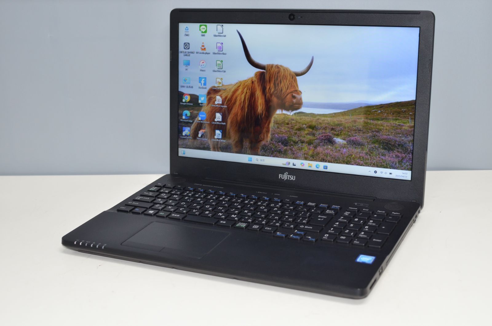 中古ノートパソコン 富士通 AH42/Y Celeron-3855U 爆速SSD256GB