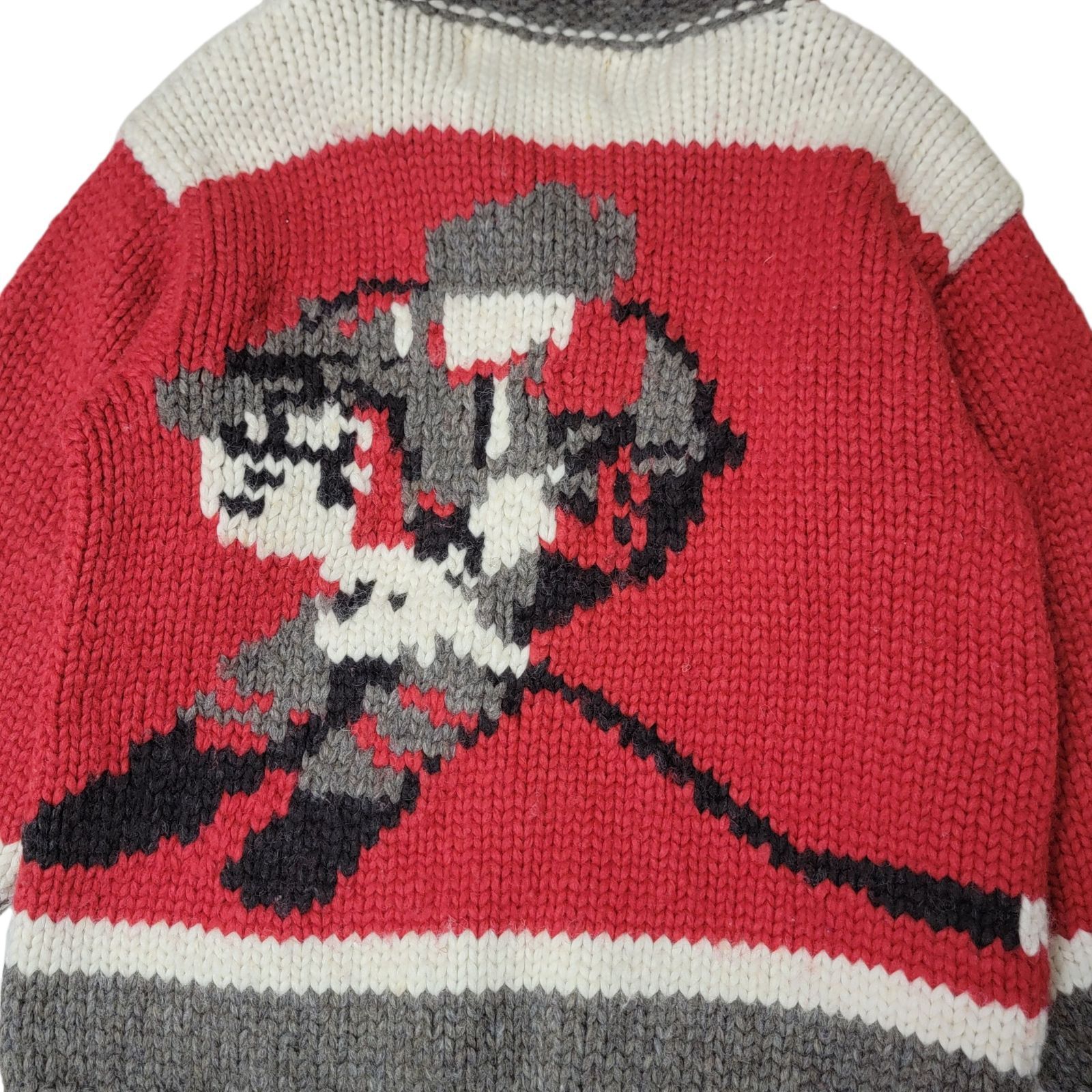 カウチンセーター カナダ製 SKANA 100%ウール ジップアップ