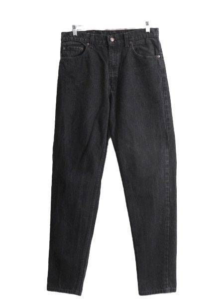 90年代 リーバイス Levi's 550 RELAXED FIT TAPERED LEG ブラックジーンズ テーパードデニムパンツ USA製 レディースL(w27) ヴィンテージ /eaa33722739sリーバイス特徴