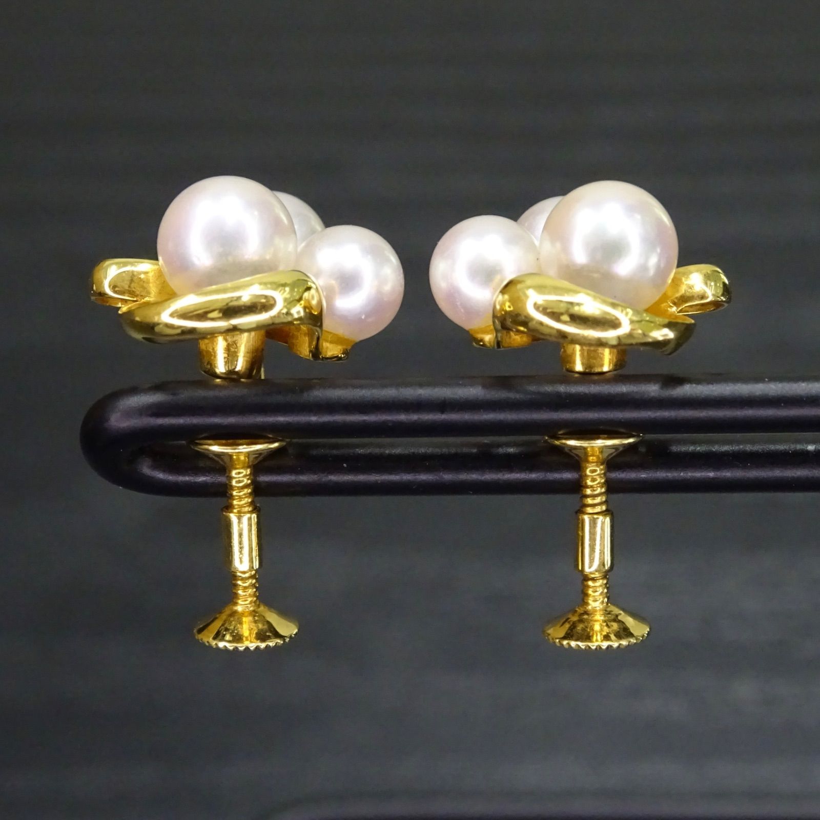 18金 K18 ゴールド GOLD 750 TASAKI タサキ 田崎 本真珠アコヤパール 