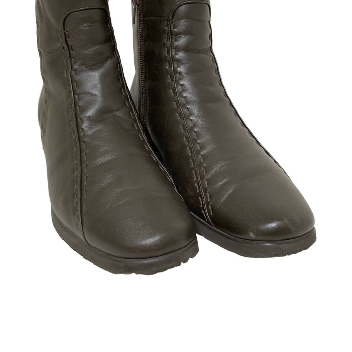 ダークブラウン インソール取外し可|ステッチ