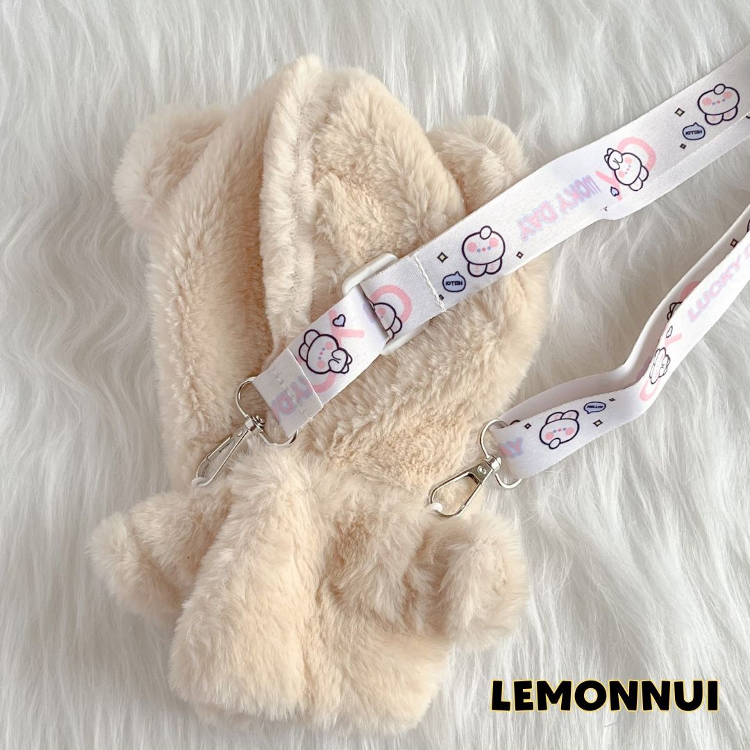 着せ替え ぬいぐるみ服 20cm ジャケット ダッフルコートもこもこ ぬい活 推し活 推しぬい 綿人形 棉花娃娃 ちびぬい服 ちびぐるみ 推し活 コットンドール cotton doll 白-B5303