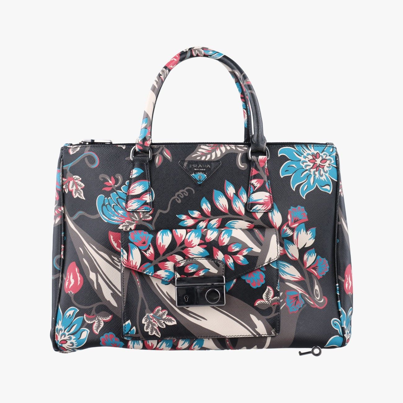 美品 プラダ PRADA ブローチ 敷け フラワーモチーフ 1JS012