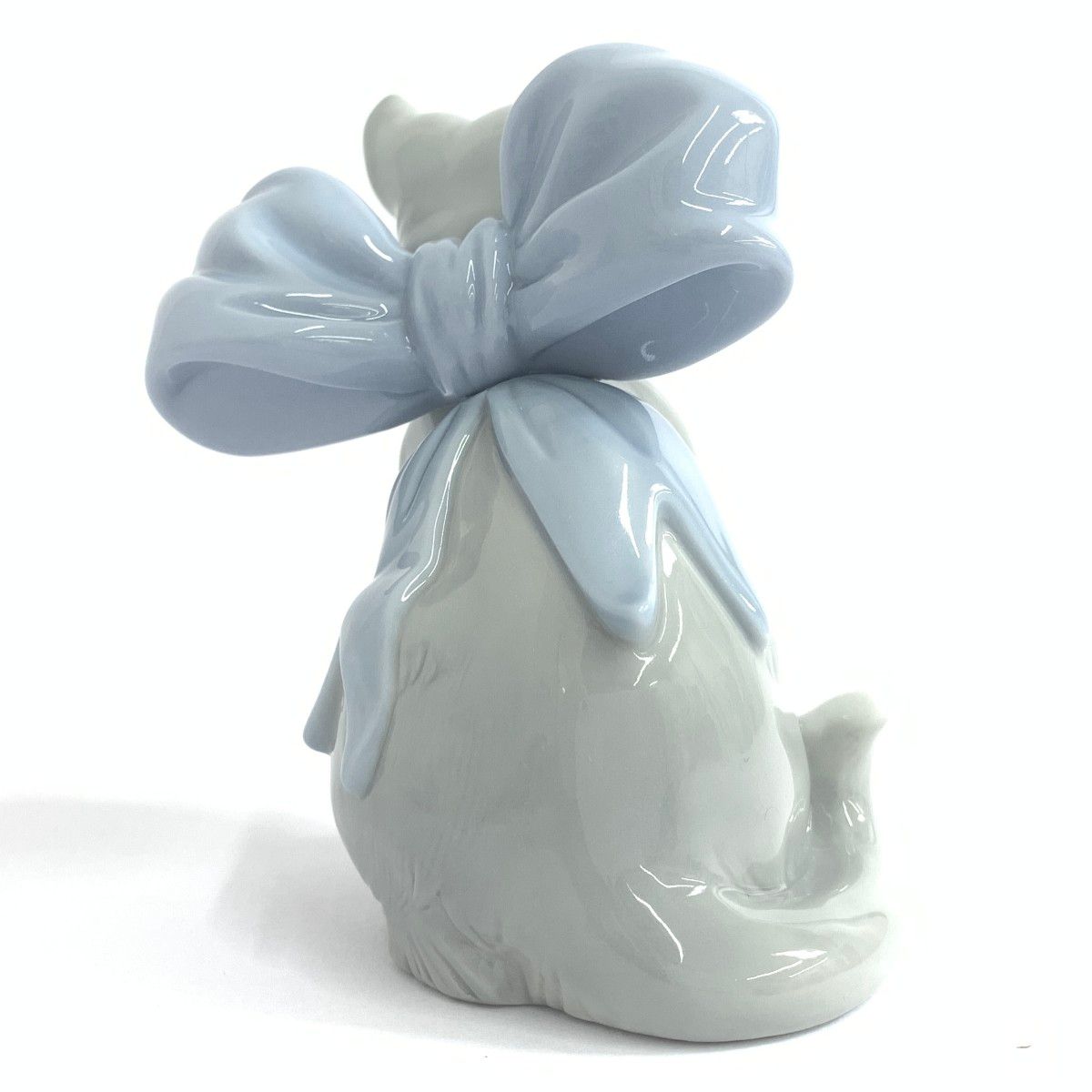 美品 LLADRO リヤドロ ネコ リボン フィギュリン 1348 陶器