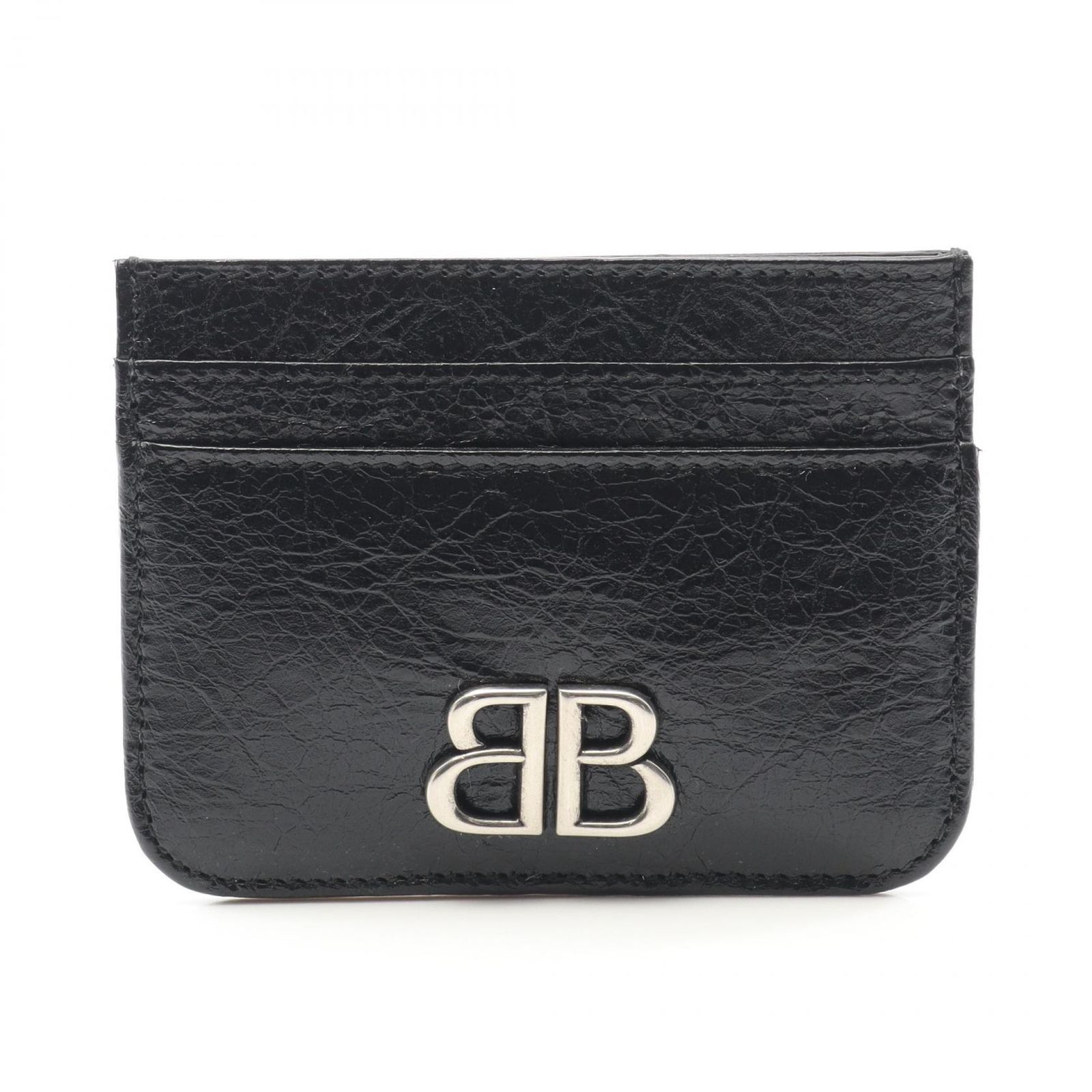 正規店買付【BALENCIAGA】モナコ ブラック レザー カードケース 激安特価 正規店買付【BALENCIAGA】モナコ ブラック レザー