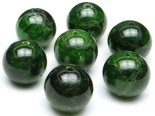 粒販売】クロム ダイオプサイド 丸玉 12mm【2粒販売】 / T121 DP12