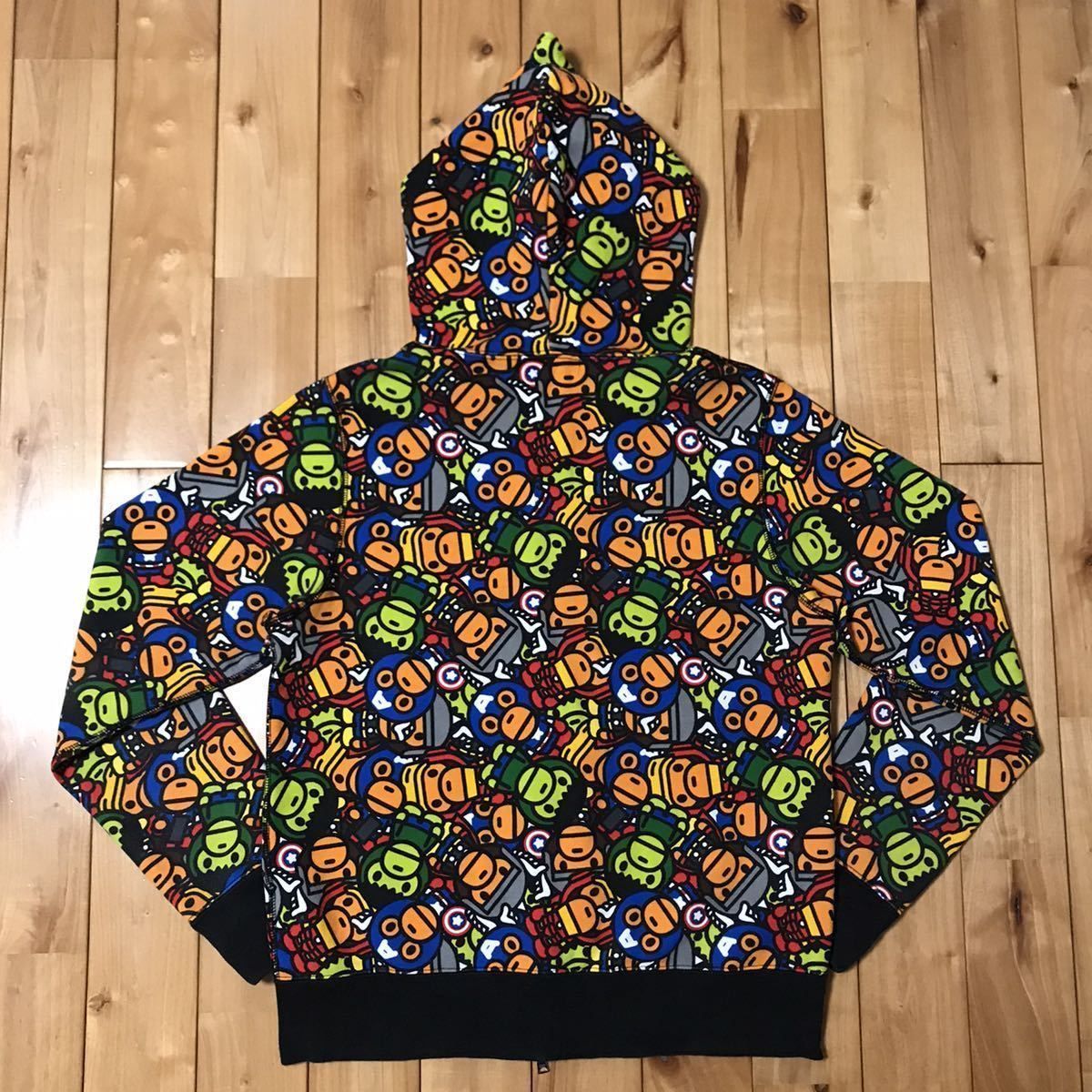marvel BAPE MILO パーカー ベイプ マーベル ape エイプ - メルカリ