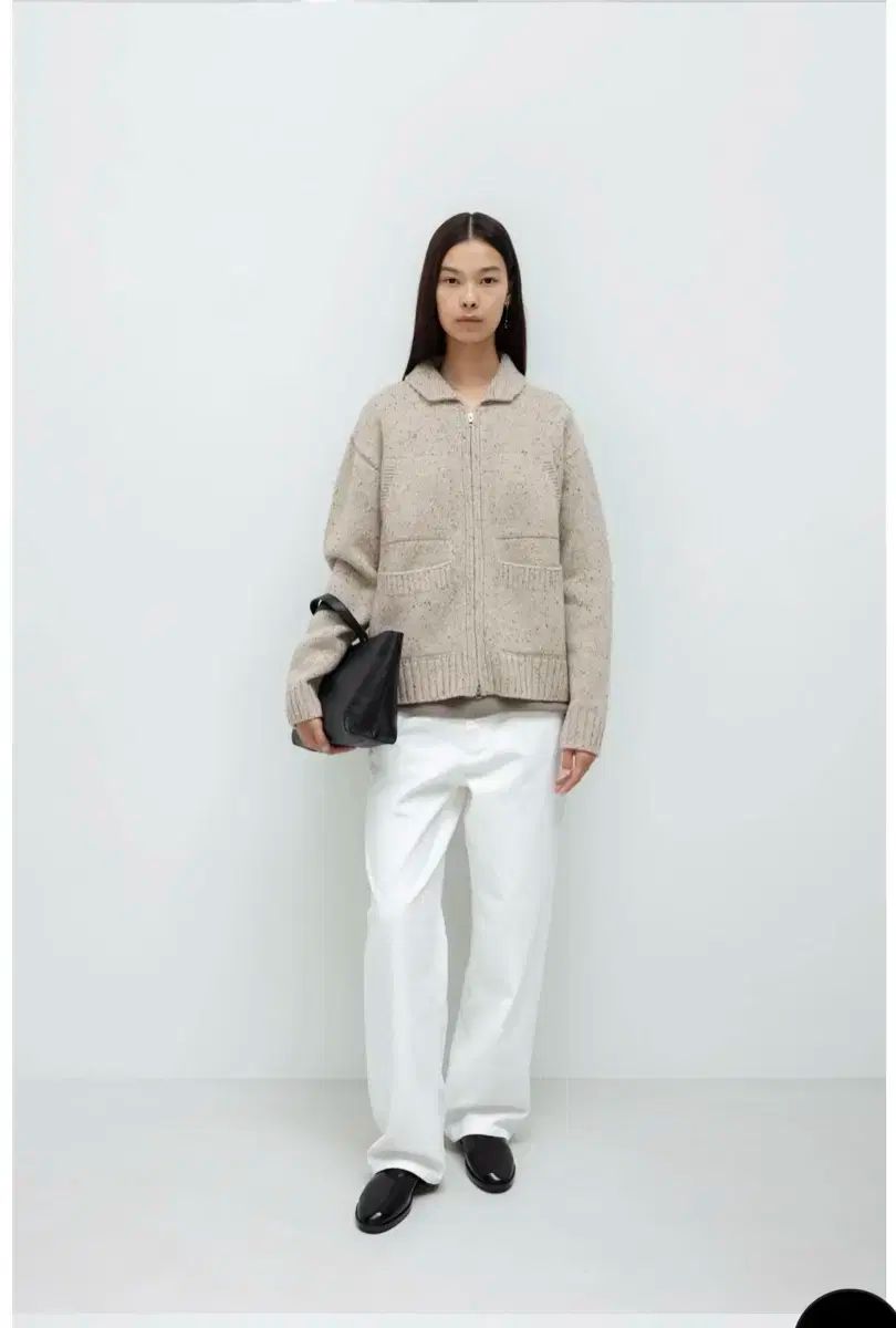 ネセサリー ncssry 4ポケット ニット ジップアップ カーディガン