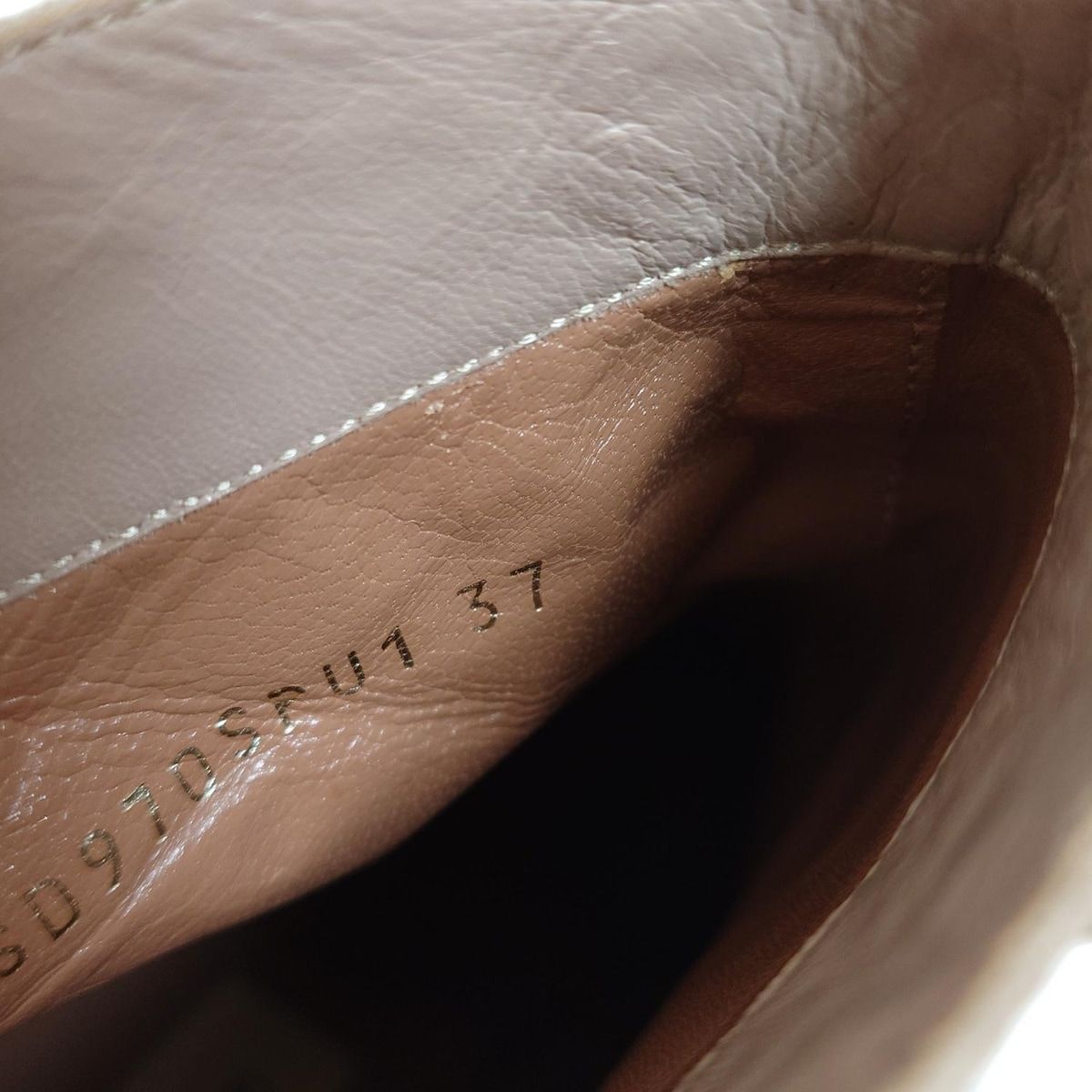  バレンチノガラバーニ ショートブーツ 37 レディース - ピンクベージュ スタッズ レザー ブーティ ブーツ