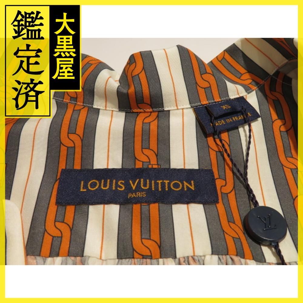ルイ・ヴィトン チェーンデザインストライプシャツ RM192M NLJ HHS07W
