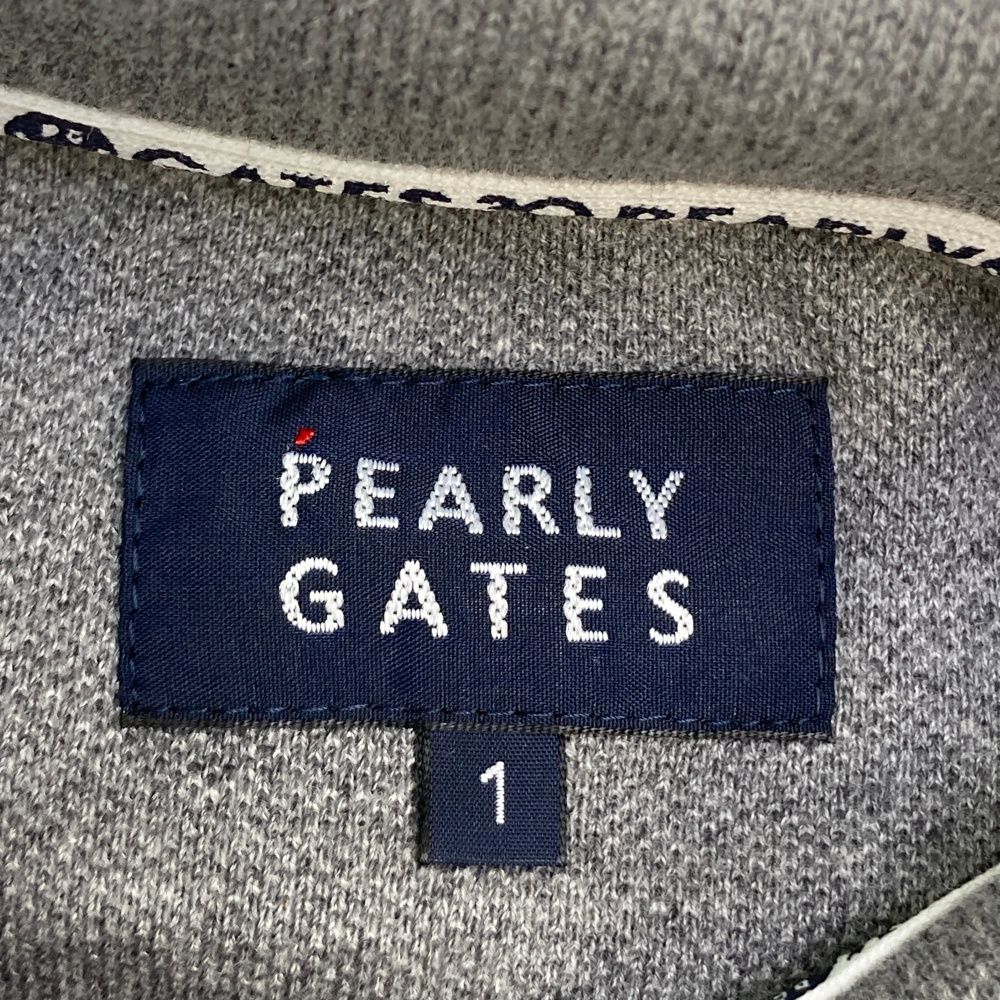 サイズ：1 PEARLY GATES パーリーゲイツ 半袖ポロシャツ 30周年 グレー