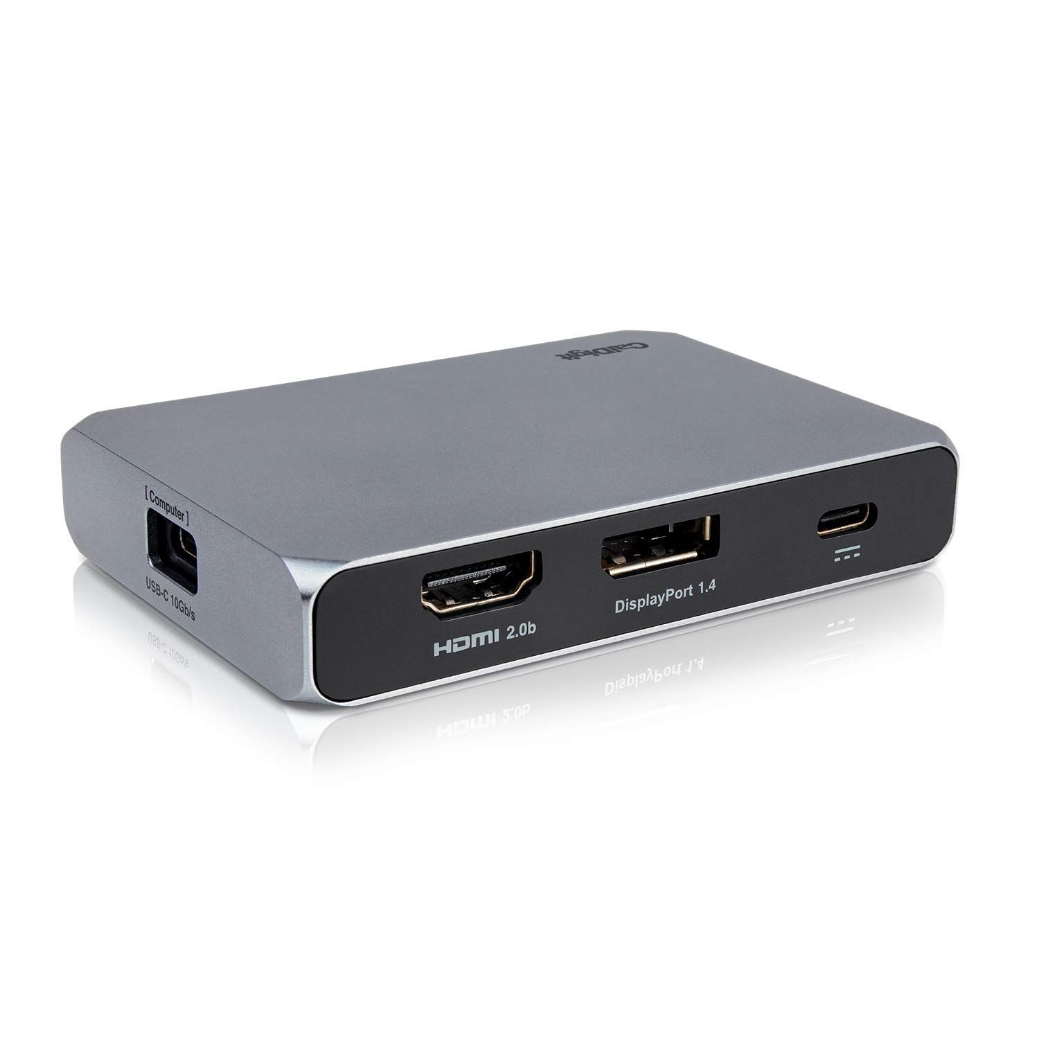 CalDigit USB-C 10Gb|s SOHOドック - 最大4K 60Hz HDMI 2.0b DisplayPort 1.4 10Gb|s USB A - USB C UHS-II microSDおよびSDカードリーダー バスパワーとパススルー充電