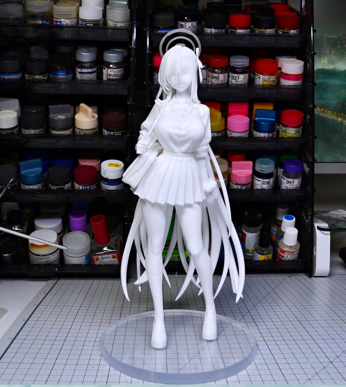 アスナ　ブルーアーカイブ　フィギュア　ガレージキット　ガレキ　未塗装未組立 ブルーアーカイブ】 1/6 アスナ - Prism - BOOTH