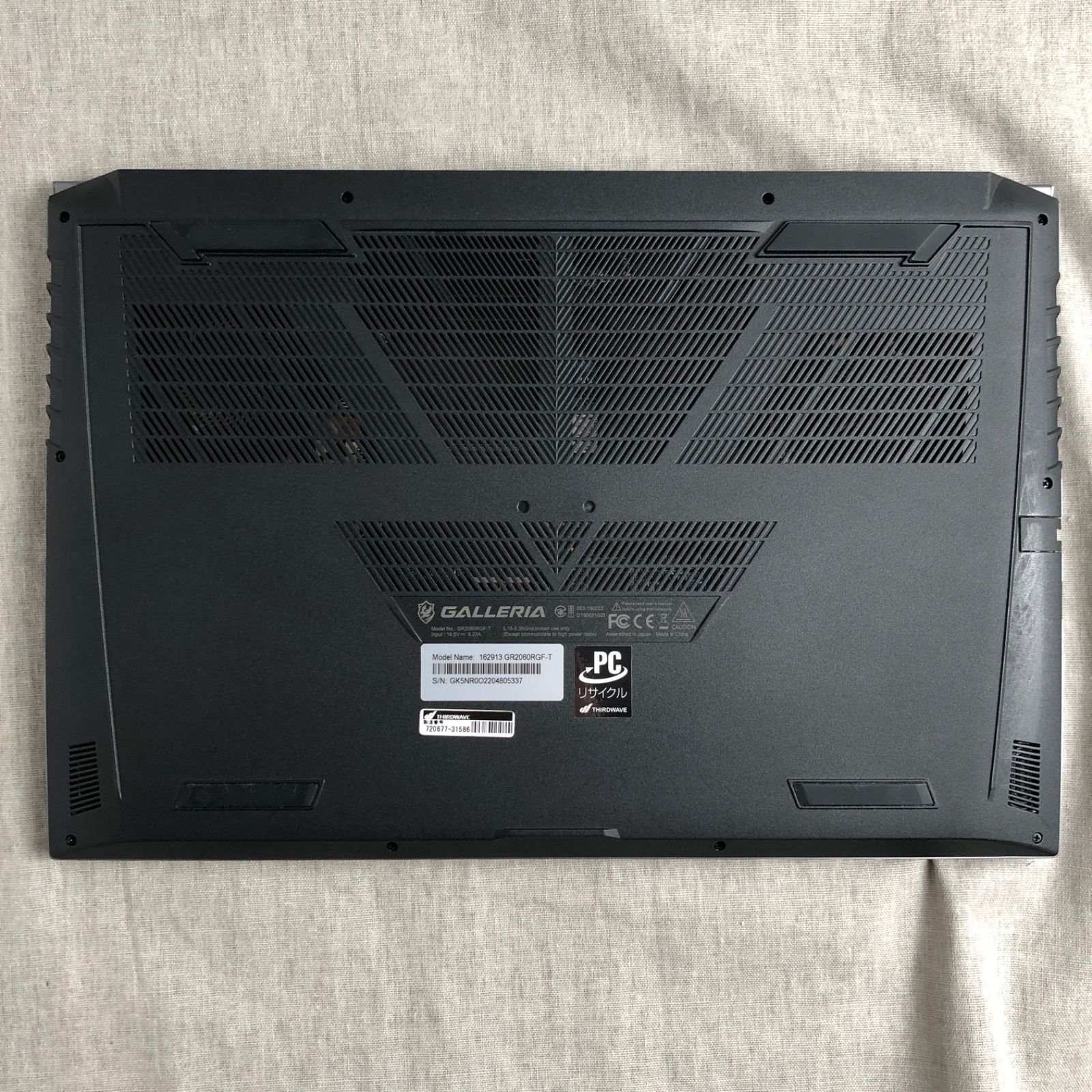 ゲーミングノートPC GALLERIA GR2060RGF-T 中古 - メルカリ