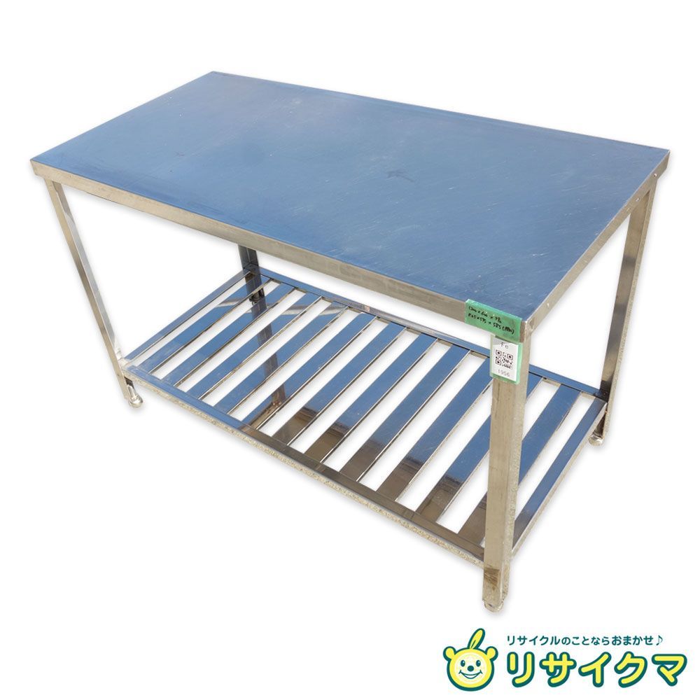 M▽業務用 厨房 作業台 棚 ステンレス 幅1200×奥行600×高さ790 Fe1956