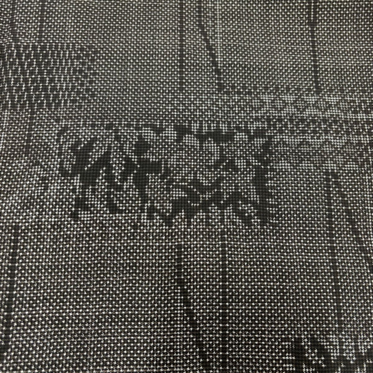 平和屋着物○本場大島紬 カタス9マルキ 風景草木文 正絹 逸品