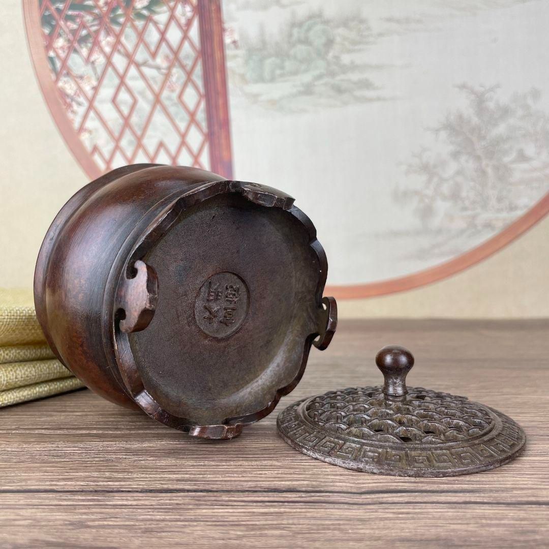 銅器 連体台座薫炉 香道具 茶台香炉 装飾品 工芸品 美術品 置物 銅器 連体台座薫炉 香道具 茶台香炉 装飾品 工芸品 美術品 置物