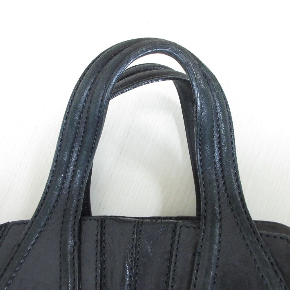 ジバンシー　2WAY　ナイチンゲール　ハンドバッグ　肩掛け　ラムレザー　ブラック 良品 GIVENCHY ジバンシィ ナイチンゲール レザー 2way
