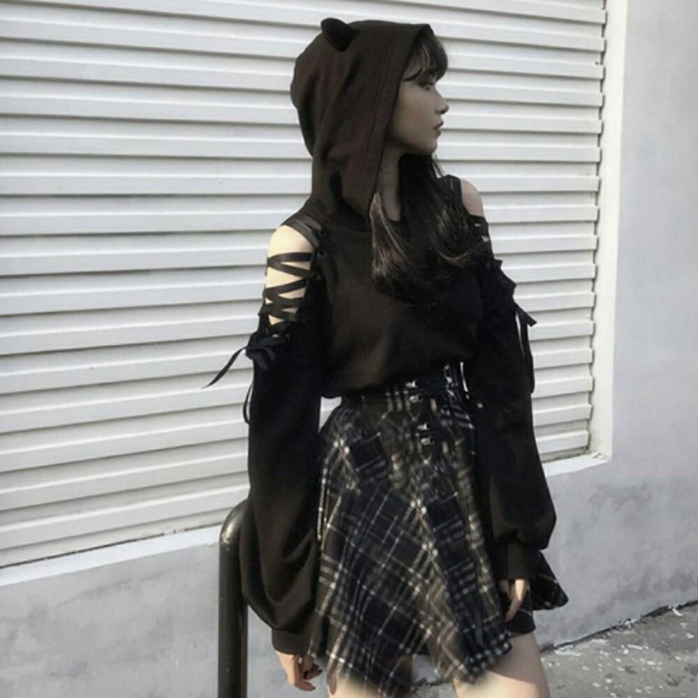 Amazon.co.jp: コスプレ ロリータ 制服 可愛い 猫耳パーカー