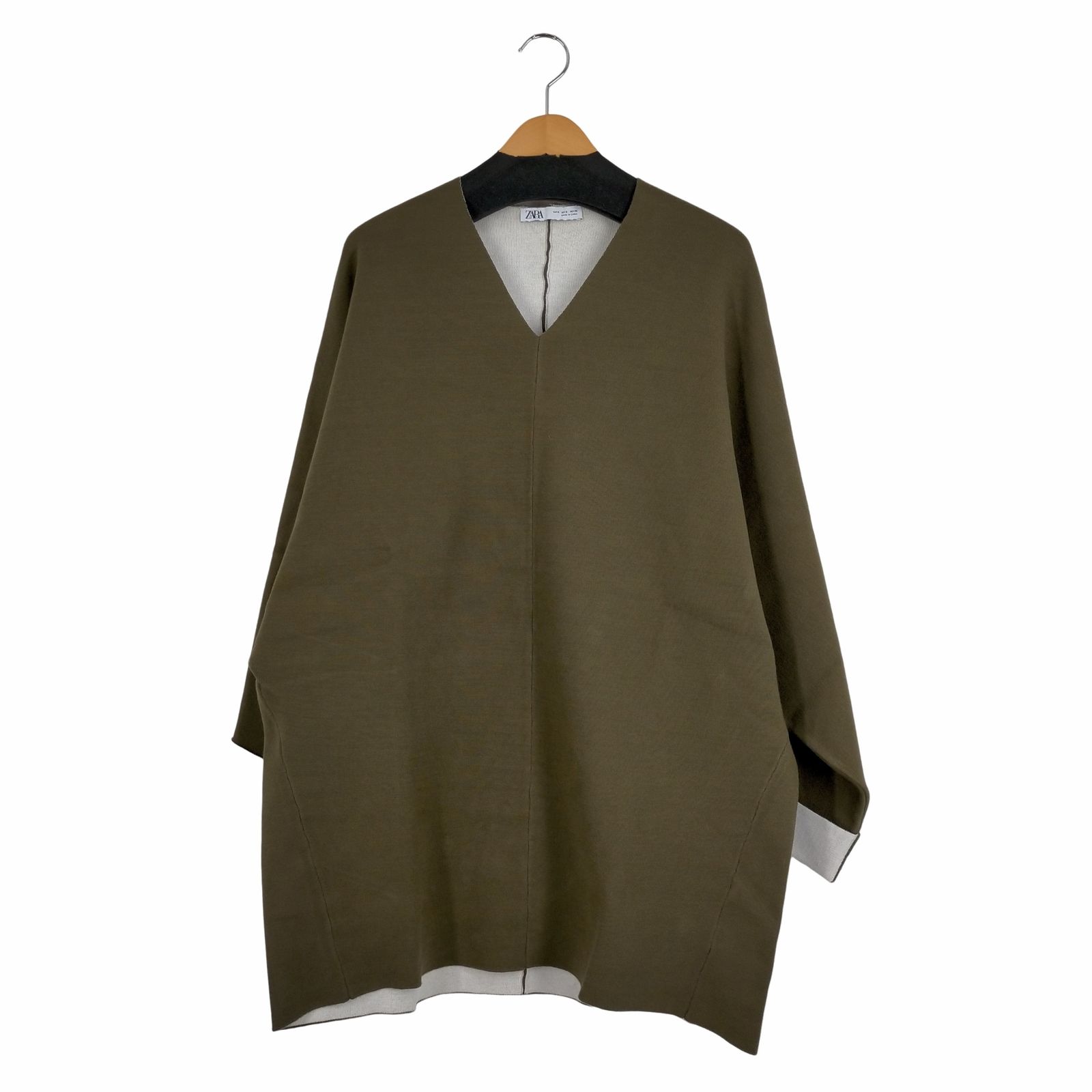 ザラ ZARA DOUBLE SIDED LONG KNIT SWEATER レディース JPN：S