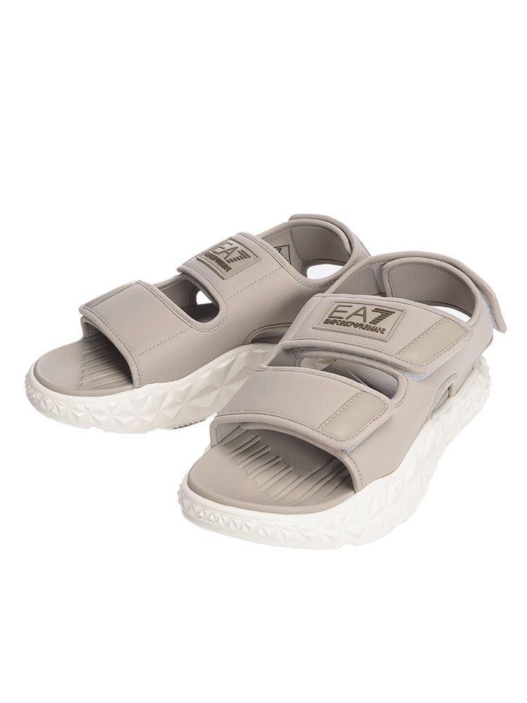 エンポリオアルマーニ EMPORIO ARMANI EA7 デザインソール ベルト スポーツ サンダル EA7XBR004XK449 ベージュ