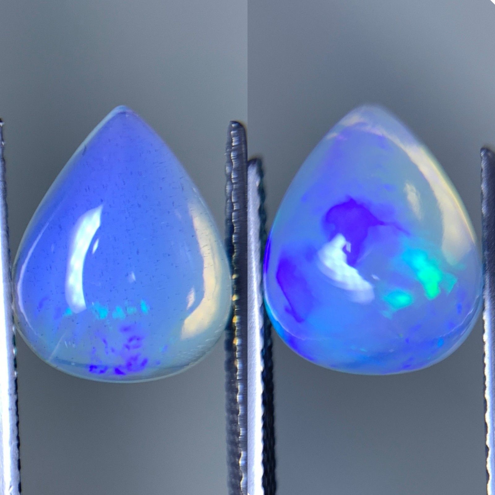 ブラックオパール 2.404ct 宝石ソーティング付き 11.8㎜×9.7