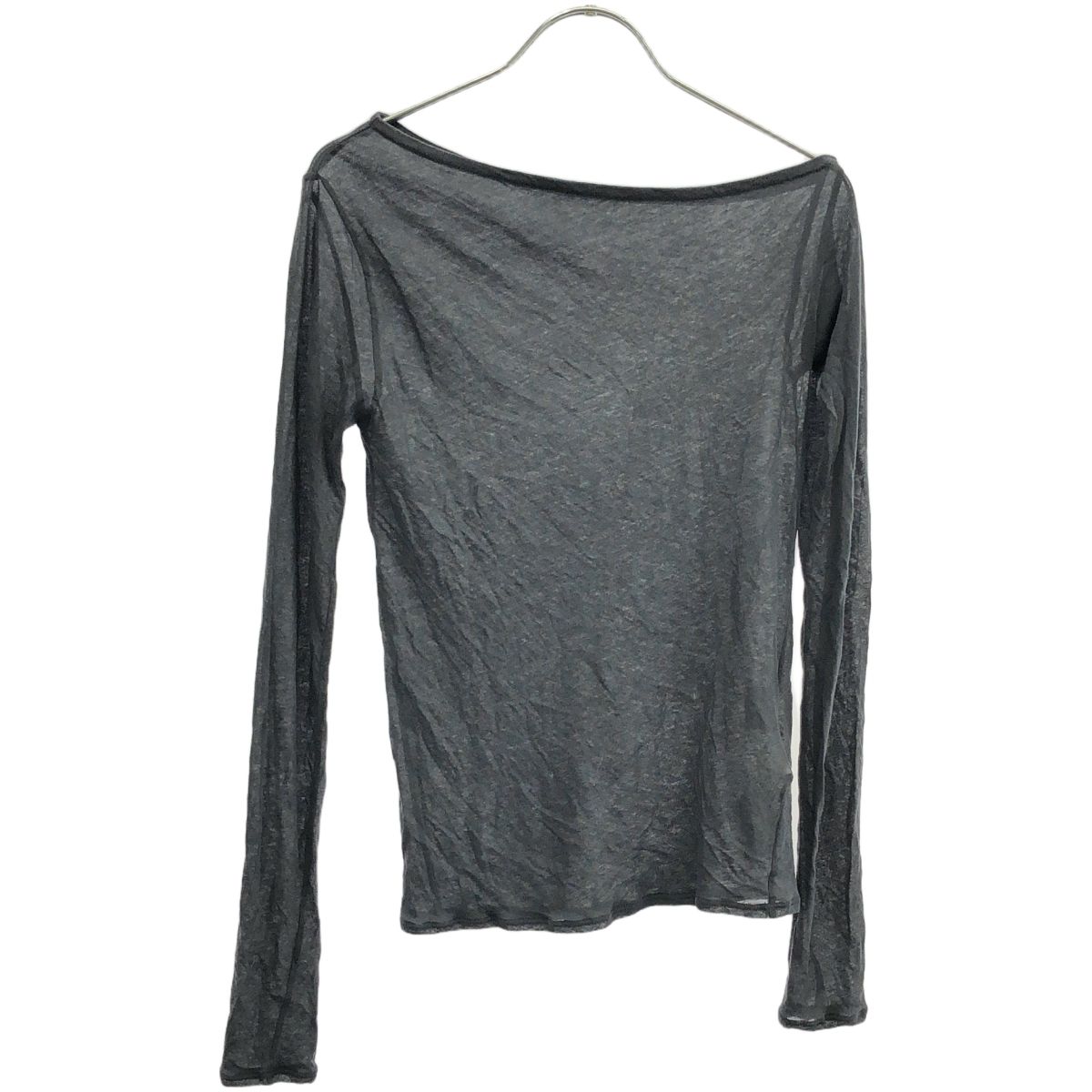 RIM.ARK リムアーク 25SS Asymmetry cut tops アシンメトリーカットトップス 460ISL80-0871 チャコール系 F