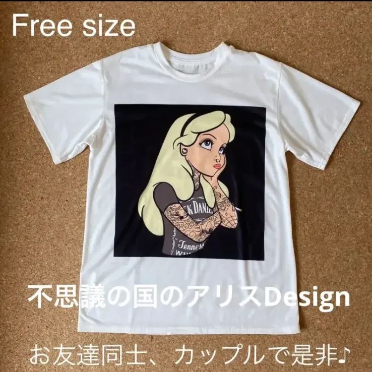 Disney】不思議の国のアリス Tシャツ フリーサイズ - メルカリ
