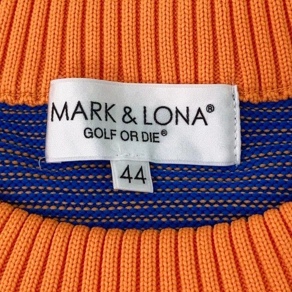 MARK&LONA マークアンドロナ ニット セーター オレンジ系 44