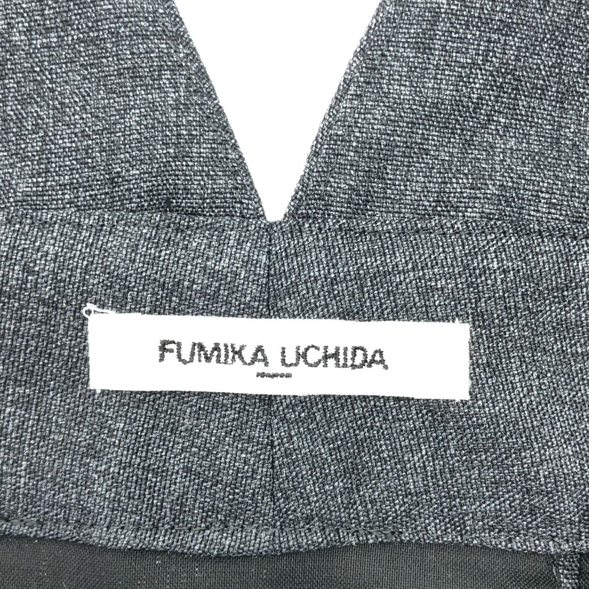 【美品】  FUMIKA UCHIDA / フミカウチダ | WOOL SUITING BRALETTE / ウール ベスト | チャコールグレー | レディース FUMIKA_UCHIDA - 【美品】 FUMIKA UCHIDA / フミカウチダ | WOOL