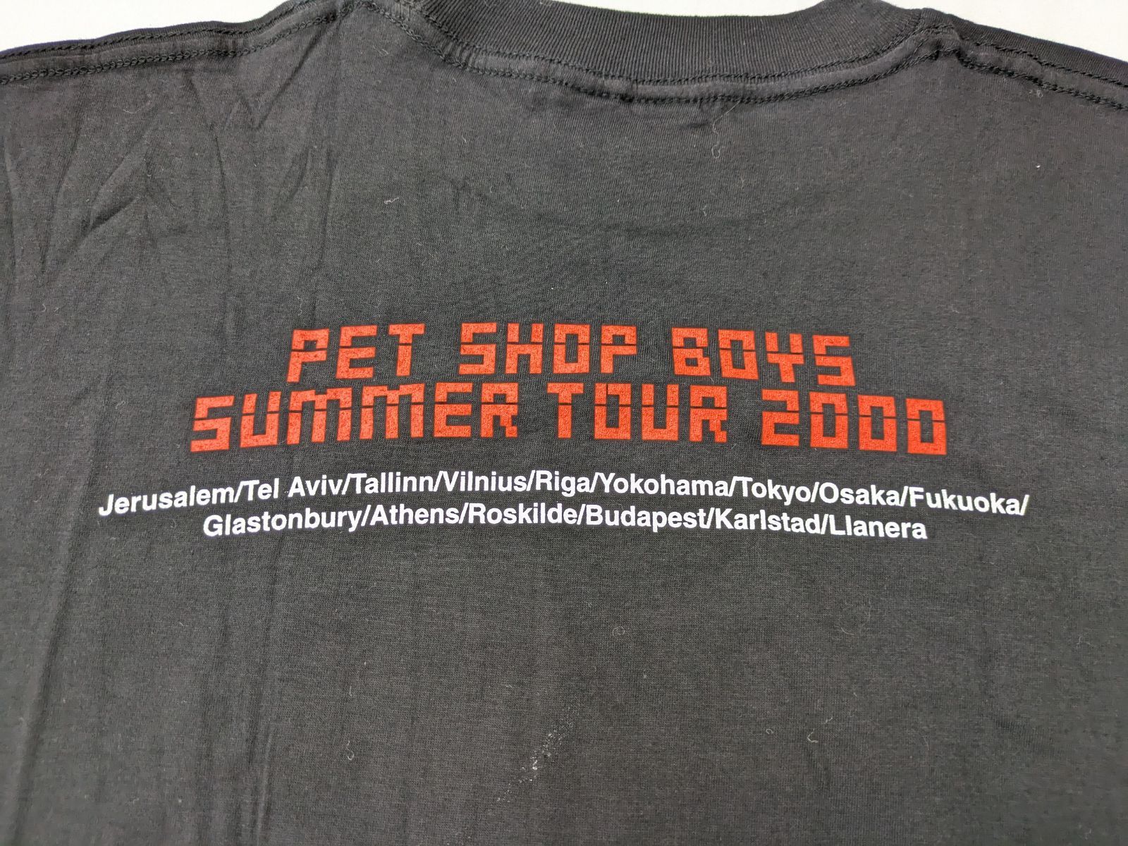 90s USA製　PSB ペットショップボーイズ　ツアー　バンド　Tシャツ Pet Shop Boys/ペットショップボーイズ】90s バンドTシャツ・91