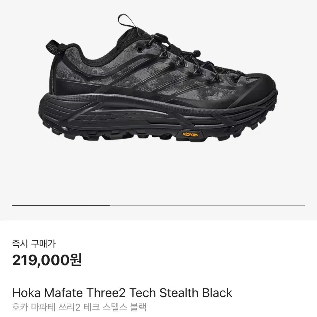 275 HOKA ONE ONE ホカオネオネ マパテ 三 2 テック ステルス 黒